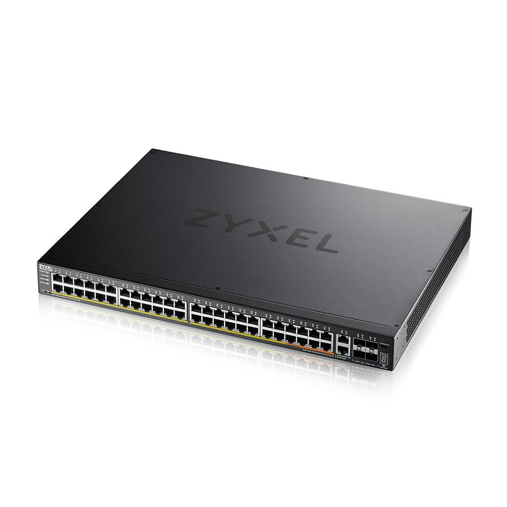 ZyXEL XGS2220-54HP 48-port GbE PoE L3 Access Switch with 6 10G Uplink (600W)
