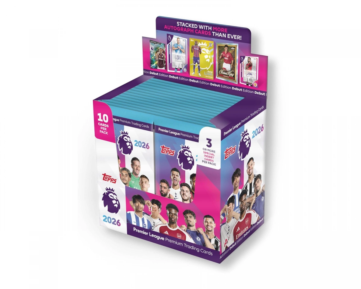 Topps Premier League Kort 25/26 Display (28 Boosters) - Fotbollskort