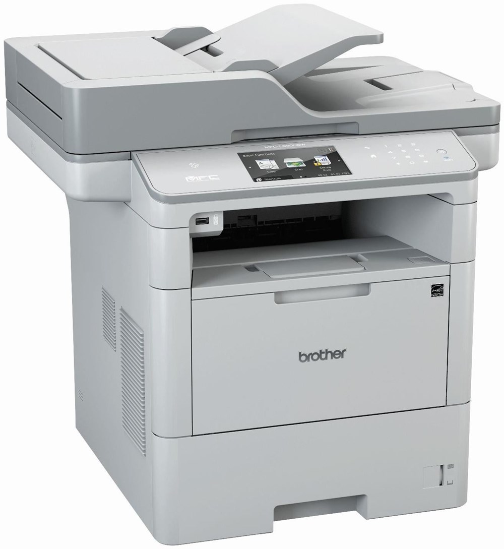 Brother MFC-L6900DW, skrivare + scanner + kopiator + fax, 50 ppm, 600x1200 dpi, 520 arks pappersinmatning, duplex, AirPrint, NFC, LAN/USB/WiFi