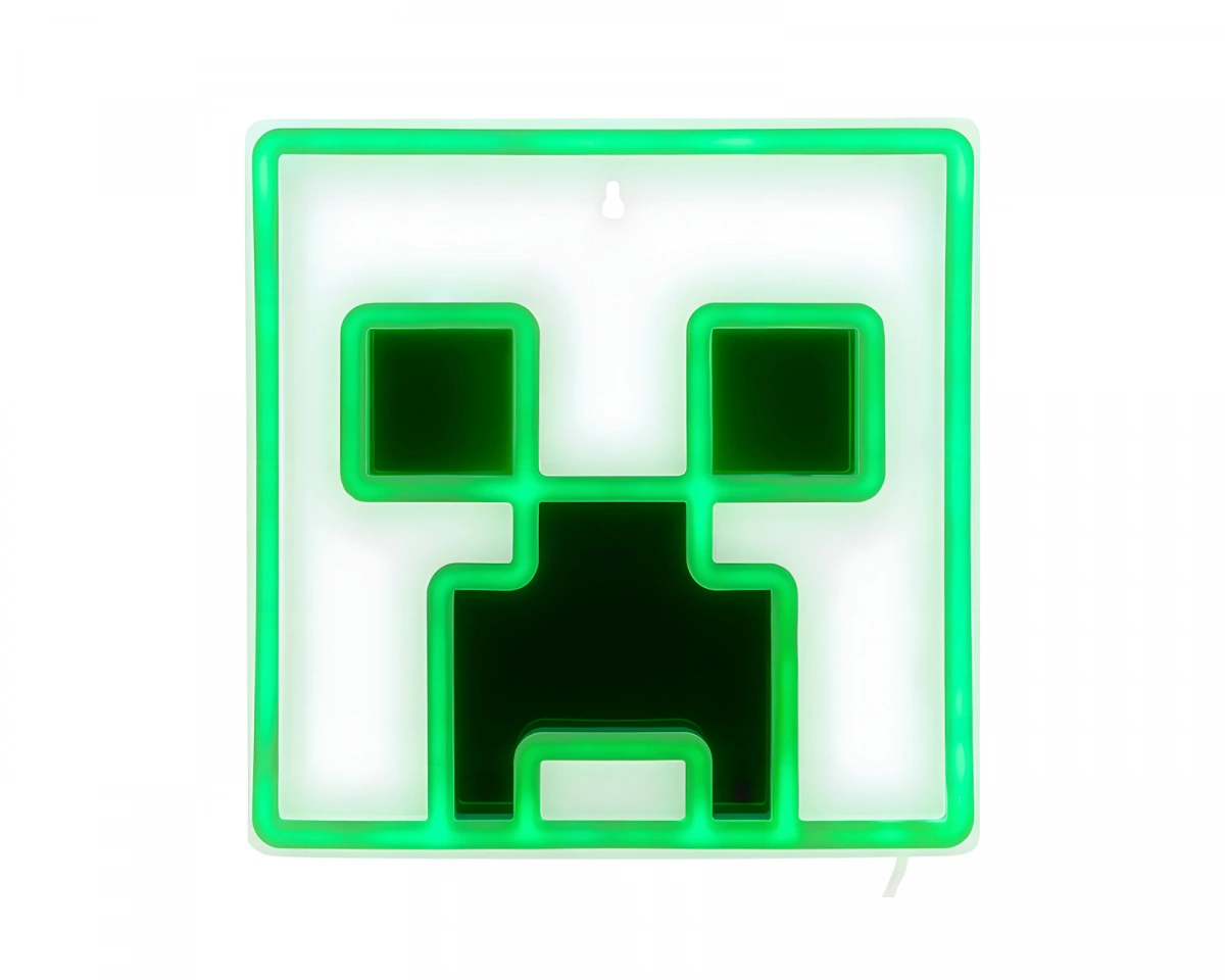 Paladone Minecraft Creeper Väggmonterbar LED Neonlampa