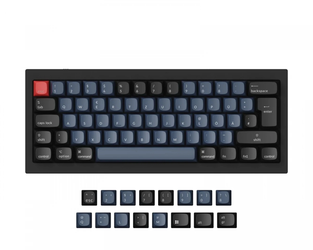 Keychron Q4 Hotswap ISO Tangentbord - Svart [Gateron G Pro Red]