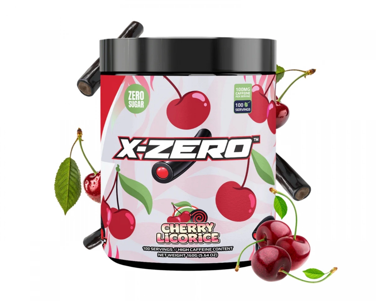 X-Gamer X-Zero Cherry Licorice - 100 Serveringar
