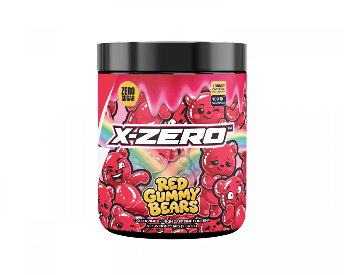 X-Gamer X-Zero Red Gummy Bears - 100 Serveringar