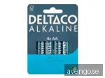 Deltaco battery - 4 x AA / LR6 - Alkaline