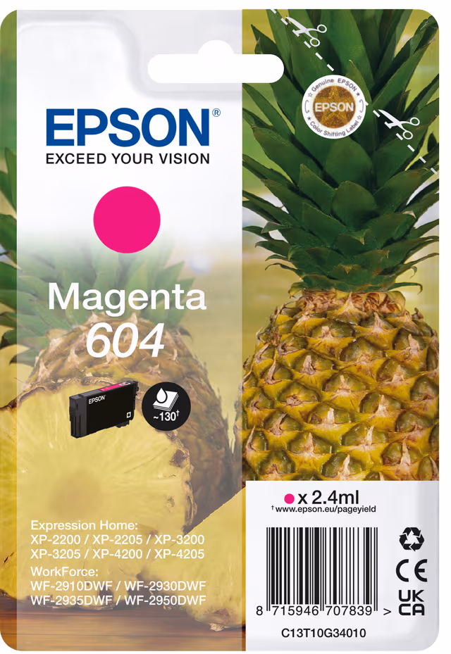 Epson 604 - magenta - original - ink cartridge