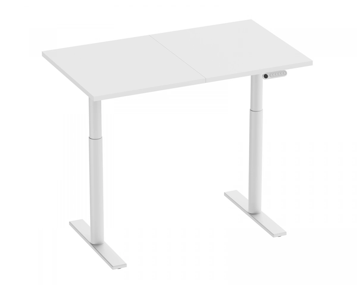 MaxMount Premium Skrivbord Höj och Sänkbart 1200x700mm Elektrisk - Vit