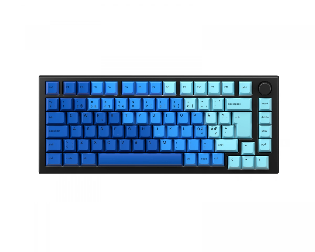 Glorious GMMK Pro 75% ISO – Black Slate x Caribbean Ocean Bundle [Mako MX]