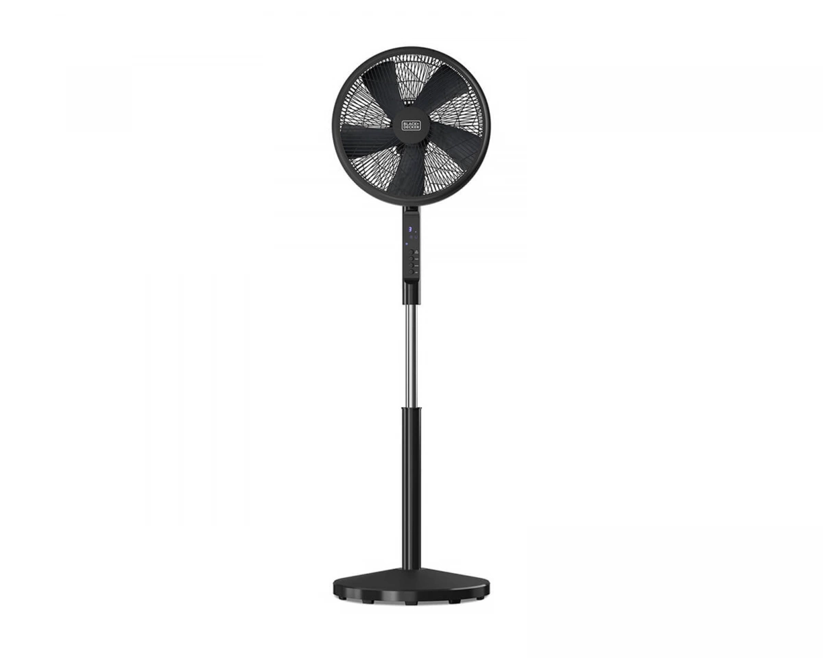 BLACK+DECKER Golvfläkt - 5 Blad - Svart