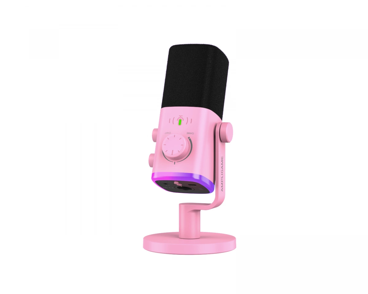 Fifine AmpliGame AM9 USB/XLR Mikrofon - Rosa