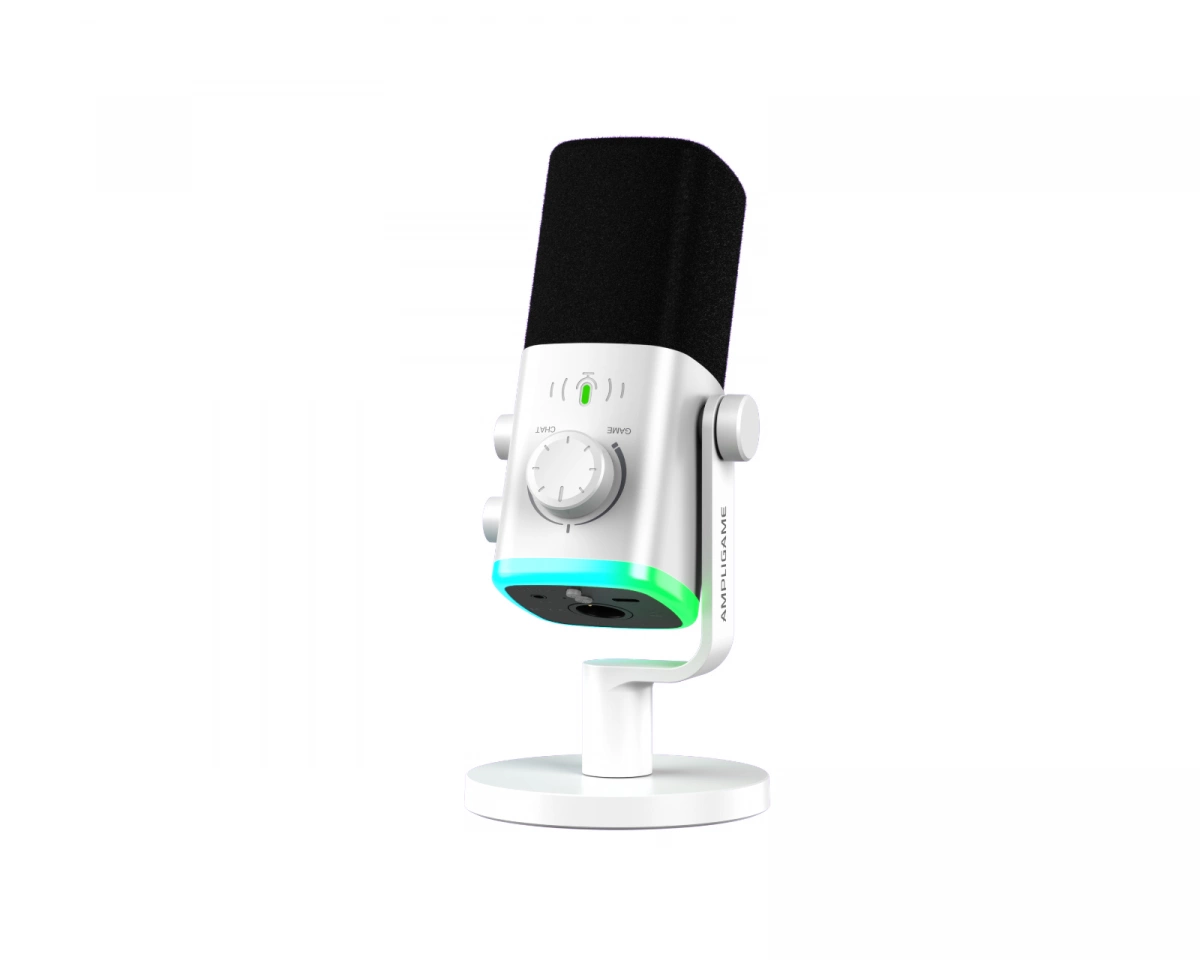 Fifine AmpliGame AM9 USB/XLR Mikrofon - Vit