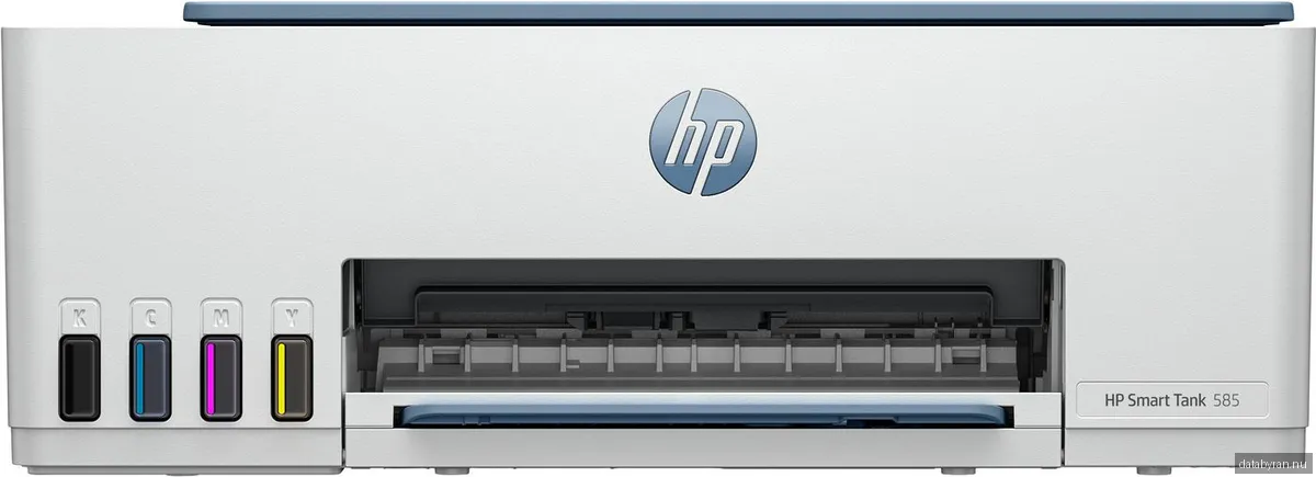 HP Smart Tank 585, skrivare + scanner + kopiator, 12/5 ppm ISO,1200x1200 dpi scanner, AirPrint, USB/WiFi/Bluetooth