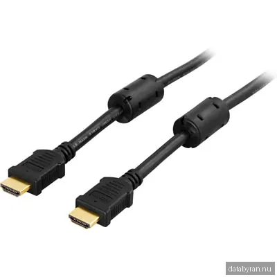 HDMI-kabel, 4K/3D, 0,5 meter - Svart