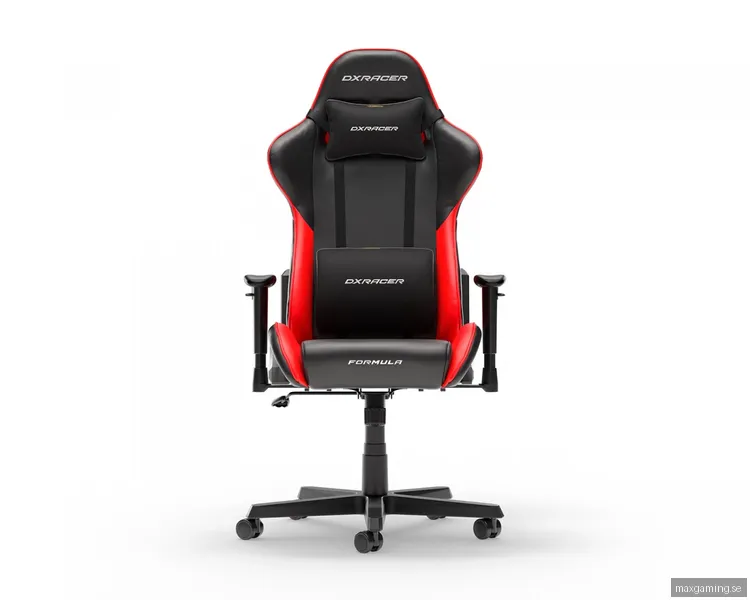 DXRacer FORMULA Gamingstol Svart & Röd PVC Läder L