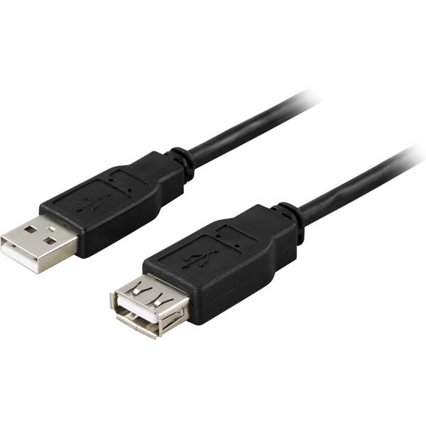 Deltaco USB2-101S - USB-förlängningskabel