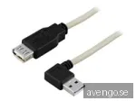 DELTACO USB2-102A - USB-förlängningskabel