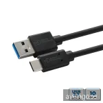 USB 3.0-kabel MicroConnect USB-C till USB-A, 0,25 meter - Svart