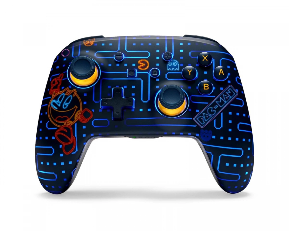 PowerA Enhanced Trådlös Kontroller för Nintendo Switch - Pac Man (Neon Arcade)
