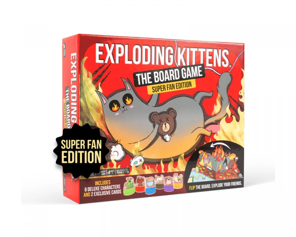 Exploding Kittens: The Board Game - Super Fan Edition (Engelska)
