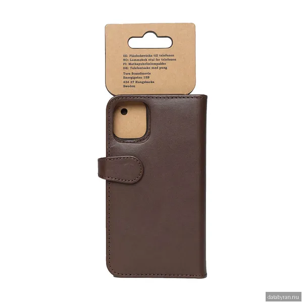 Buffalo Leather Wallet for iPhone 12 Mini - Brown