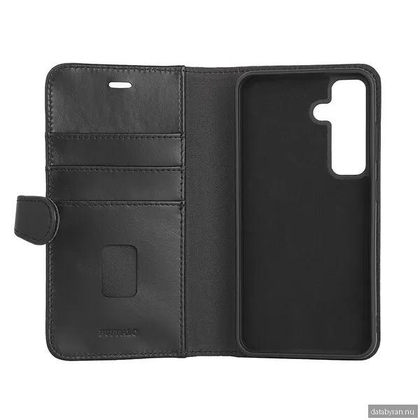 Buffalo Wallet Case Leather 2-in-1 Black - Samsung S24 5G