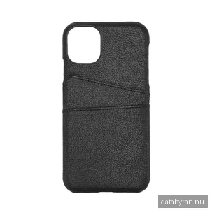 ONSALA COLLECTION Mobilskal Skinn Svart iPhone 11 med Kortfack