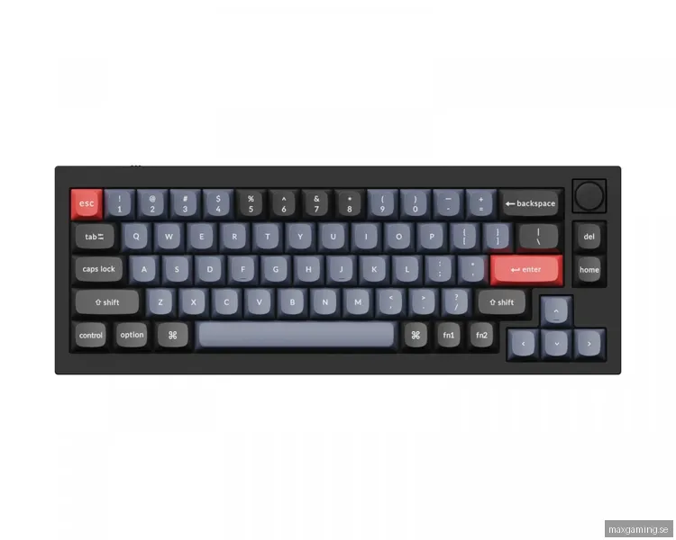 Keychron Q2 Hotswap Knob ISO Tangentbord - Svart [Gateron G Pro Brown]