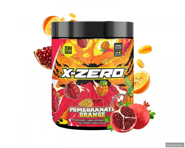 X-Gamer Granatäpple Apelsin - 100 Portioner