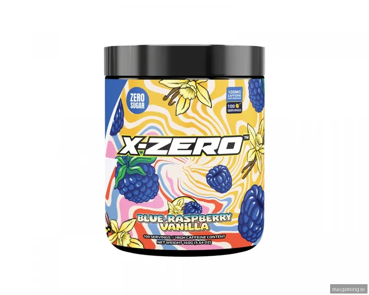 X-Gamer X-Zero Blue Raspberry Vanilla - 100 Serveringar
