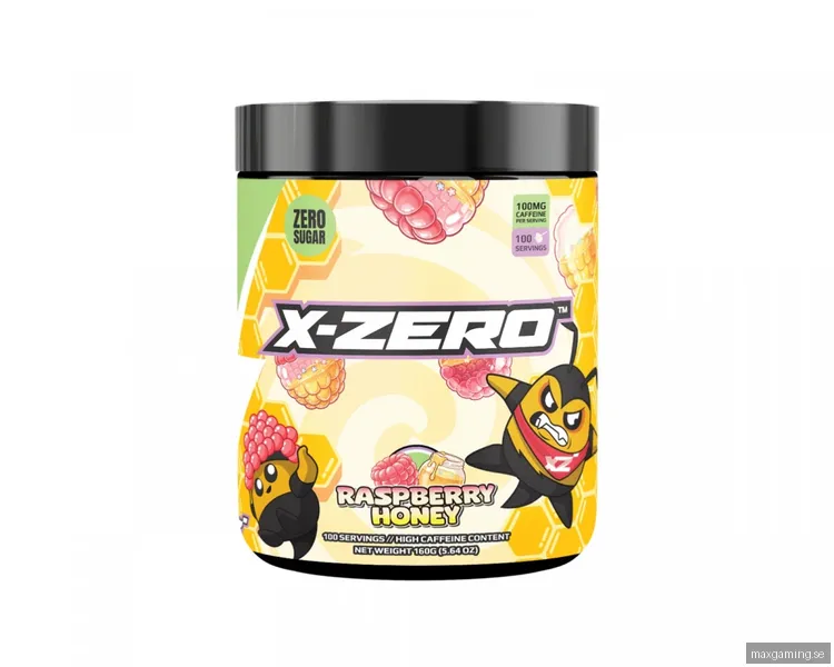 X-Gamer X-Zero Raspberry Honey - 100 Serveringar