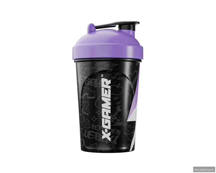 X-Gamer X-Zero Shaker 500ml - Svart & Lila