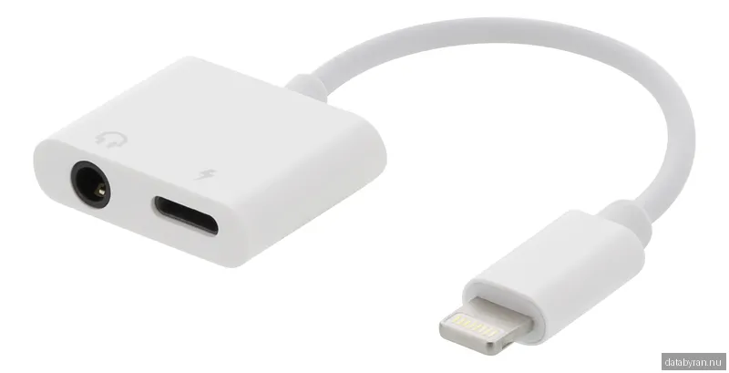 EPZI Lightning 3,5 mm audio adapter med laddning, aluminium case