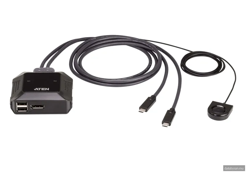 Systemswitch Aten 2-Port USB-C 4K DisplayPort KVM Switch