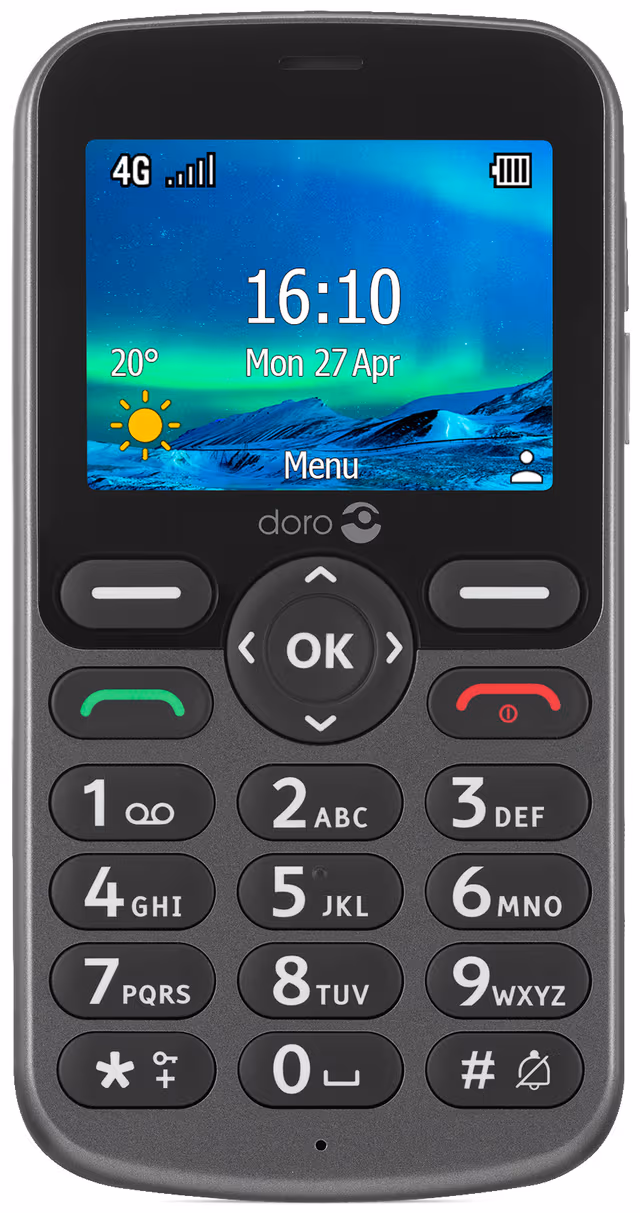 Doro 5861 mobiltelefon (grafit)