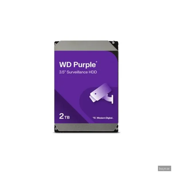 WD Purple - 2TB - Hårddisk - WD23PURZ - SATA-600 - 3,5"