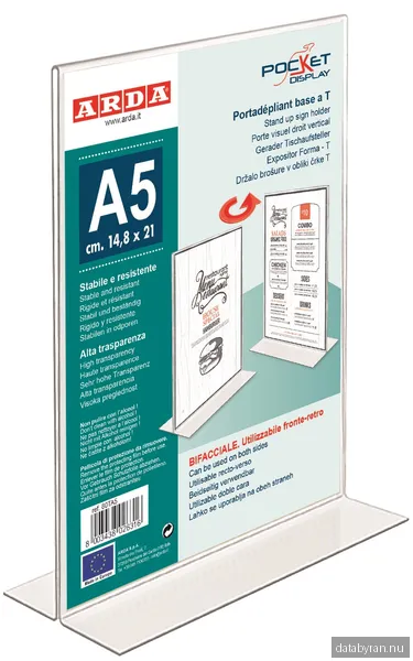 Arda Skylthållare A5 T-fot