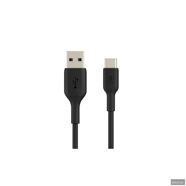 USB-kabel Belkin BoostCharge USB-A till USB-C, 1 meter - Svart