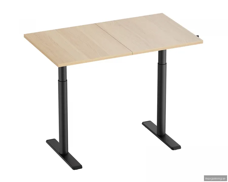 MaxMount Skrivbord Höj och Sänkbart 1200x700mm Vev - Svart/Ek