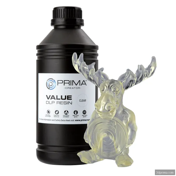 PrimaCreator Value UV / DLP Resin - 1 kg - Clear