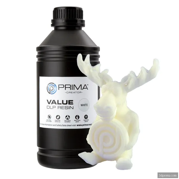 PrimaCreator Value UV / DLP Resin - 1 kg - White