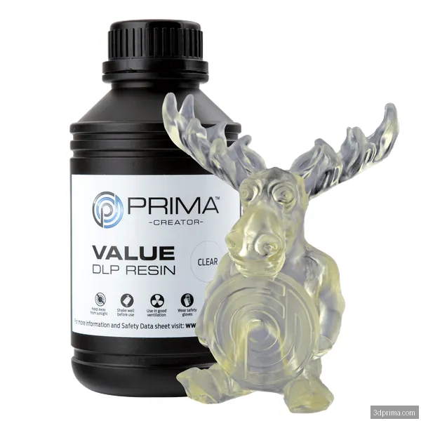 PrimaCreator Value UV / DLP Resin - 500 g - Clear
