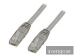 Deltaco - Patch-kabel RJ-45 (hane) till RJ-45 (hane) - 5 m - UTP - CAT 5e - grå