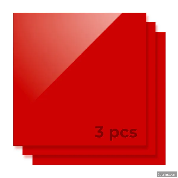 xTool 3 mm Red Acrylic Sheets (3-Pack)