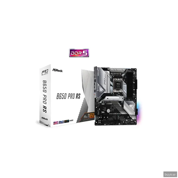 ASRock B650 Pro RS Moderkort - AMD B650 - AMD AM5 socket - DDR5 RAM - ATX