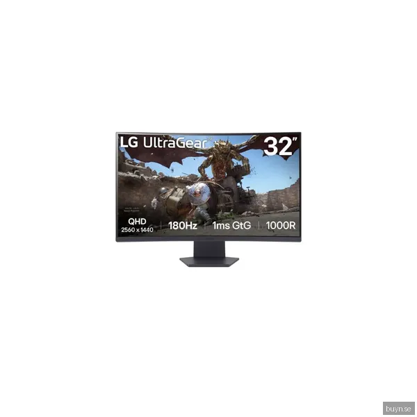 32" LG 32GS60QC-B - 2560x1440 (QHD) - 180Hz - VA