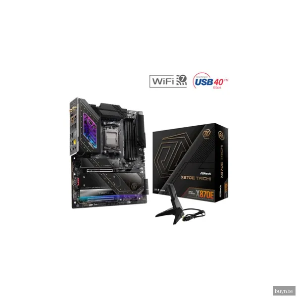 ASRock X870E TAICHI Moderkort - AMD X870E - AMD AM5 socket - DDR5 RAM - Extended ATX