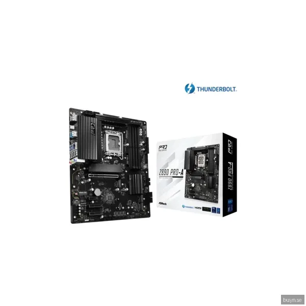ASRock Z890 PRO-A Moderkort - Intel Z890 - Intel LGA1851 socket - DDR5 RAM - ATX
