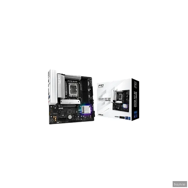 ASRock B860M Pro RS Moderkort - Intel B860 - Intel LGA1851 socket - DDR5 RAM - Micro-ATX