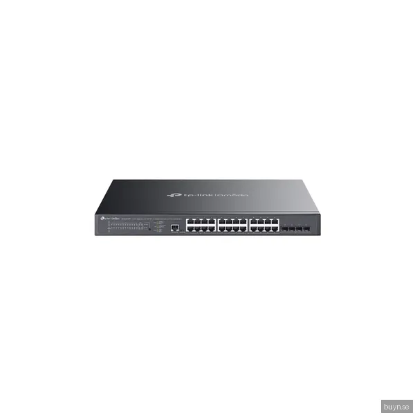 TP-Link SG3428XMPP Omada 24-Port Gigabit and 4-Port 10GE SFP+ L2+ Managed Switch med 16-Port PoE+ & 8-Port PoE++