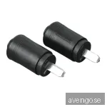 HAMA Kontakter för Högtalare 2st Svarta