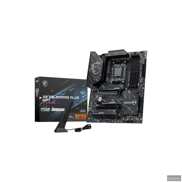 MSI X870E GAMING PLUS WIFI Moderkort - AMD X870E - AMD AM5 socket - DDR5 RAM - ATX